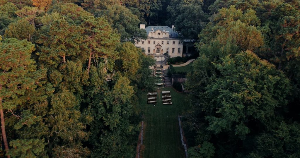 Atlanta History Center stunning garden wedding | Paros Films